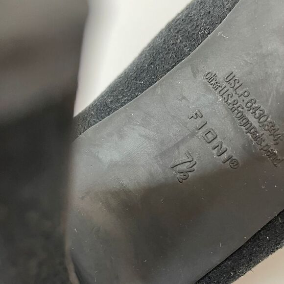 Fioni | Black| Suede| Peep Toe| Heel| 7 1/2 woman’s - Picture 10 of 12